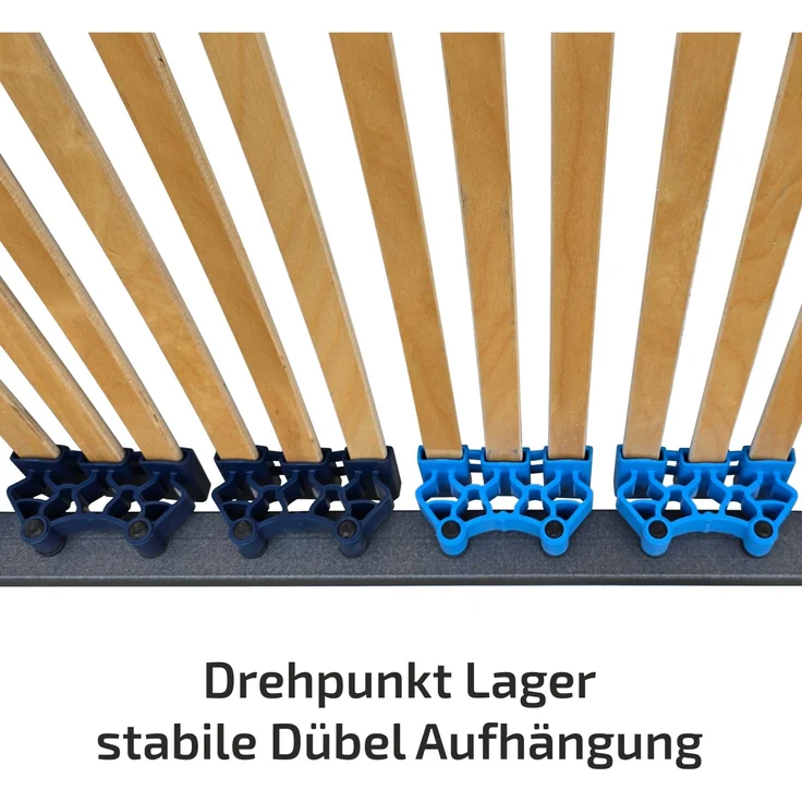 Lattenrost Schulter 90x190cm 42 Leisten starr – Bild 8