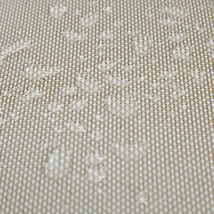 IDIMEX Gartenstühle VERANO 6er Set, 57 x 89 x 62 cm, weiß/beige, stapelbar, robust, mit Textilene Polster. Gartenmöbel-Set, Terrassenmöbel, Outdoor-Möbel wetterfest, Gartenstuhl 6er-Set – Bild 5