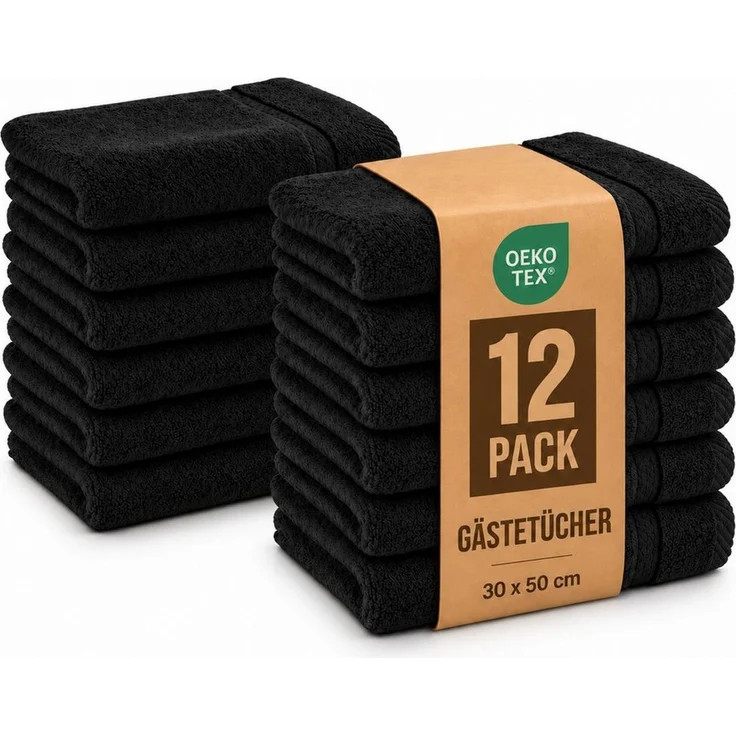 Komfortec Gästehandtücher Set aus 100% Baumwolle, (12-St) – Bild 1