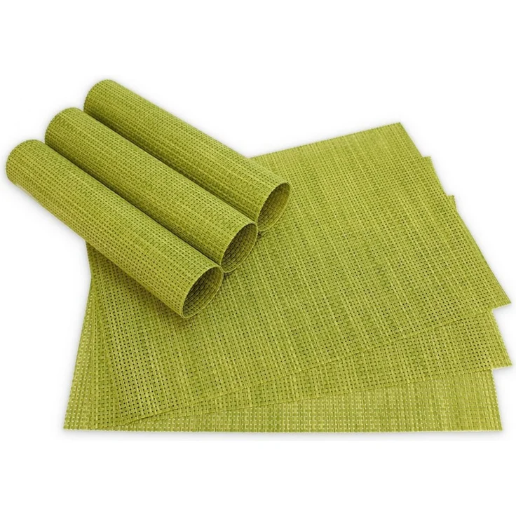 matches21 HOME & HOBBY Platzset Tischsets ELEGANCE 6er Set Hell-grün als Tischuntersetzer, (6-St), Abwaschbare Platzsets als Tischunterlagen für Ess-Tisch Tisch-Deko – Bild 5