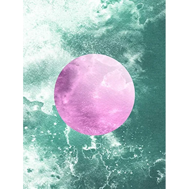 Komar Solum Aqua Wandbild, Kunstdruck auf Premium-Poster Fotopapier, seidenmatt, 30 x 40 cm, ohne Rahmen, für Wohnzimmer und Schlafzimmer