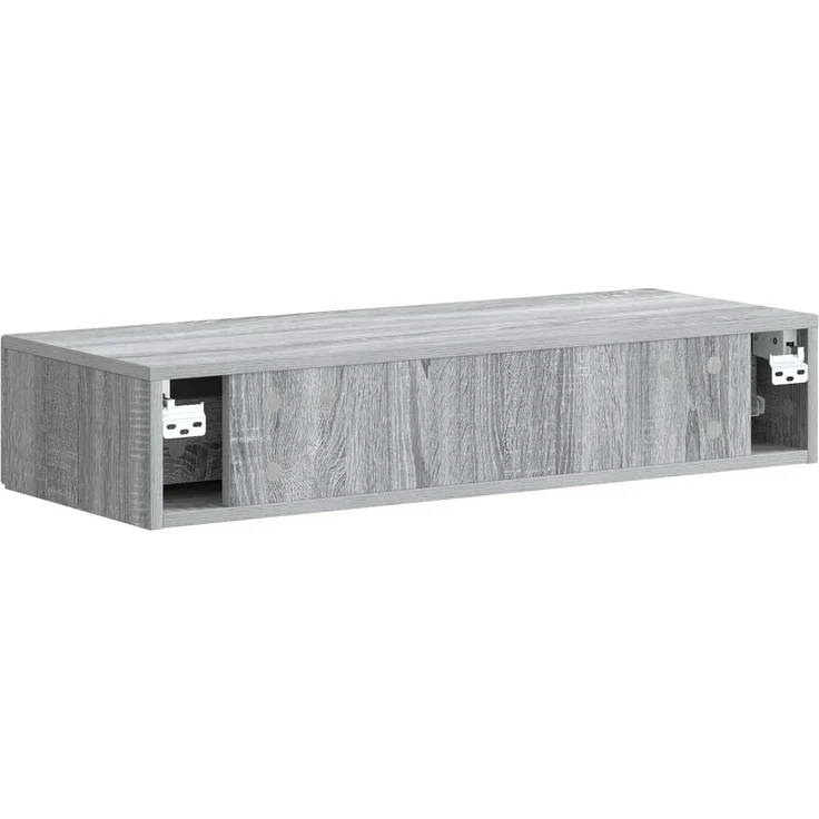 vidaXL Wandmontierter Beistelltisch Graues Sonoma 87,5 x 34,5 x 17 cm 898161 – Bild 7
