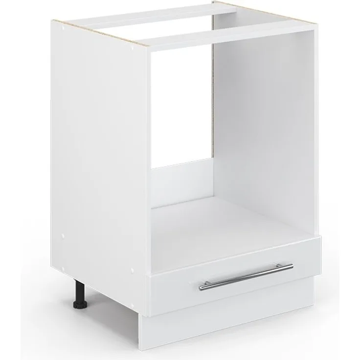 Herdumbauschrank Fame-Line Weiß Hochglanz 60 cm ohne Arbeitsplatte Vicco