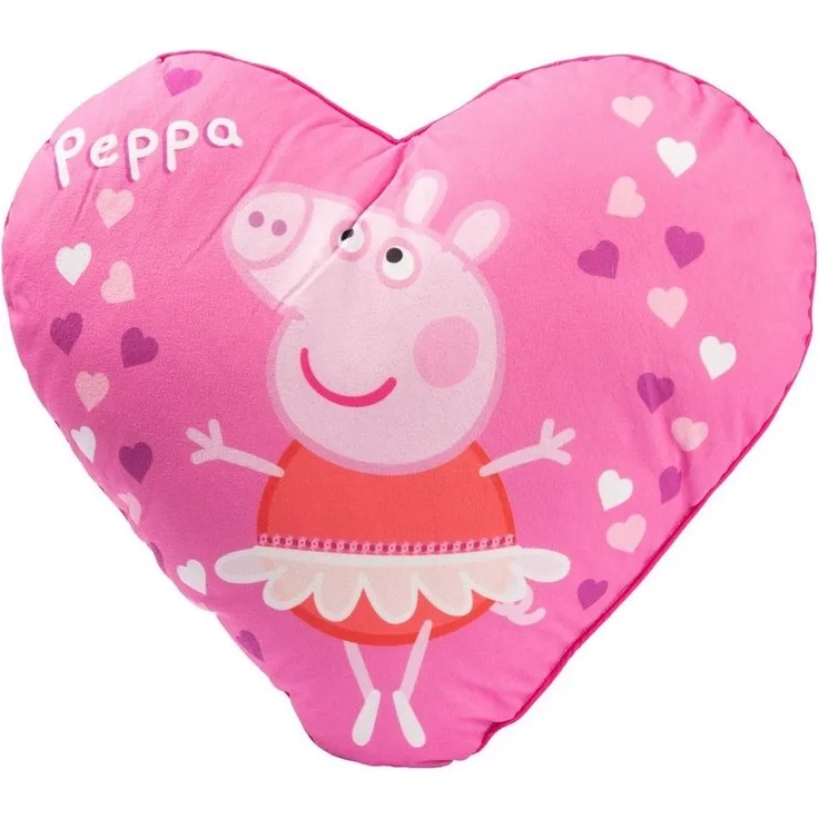 United Labels® Dekokissen Peppa Wutz - Herz, 45 x 45 cm