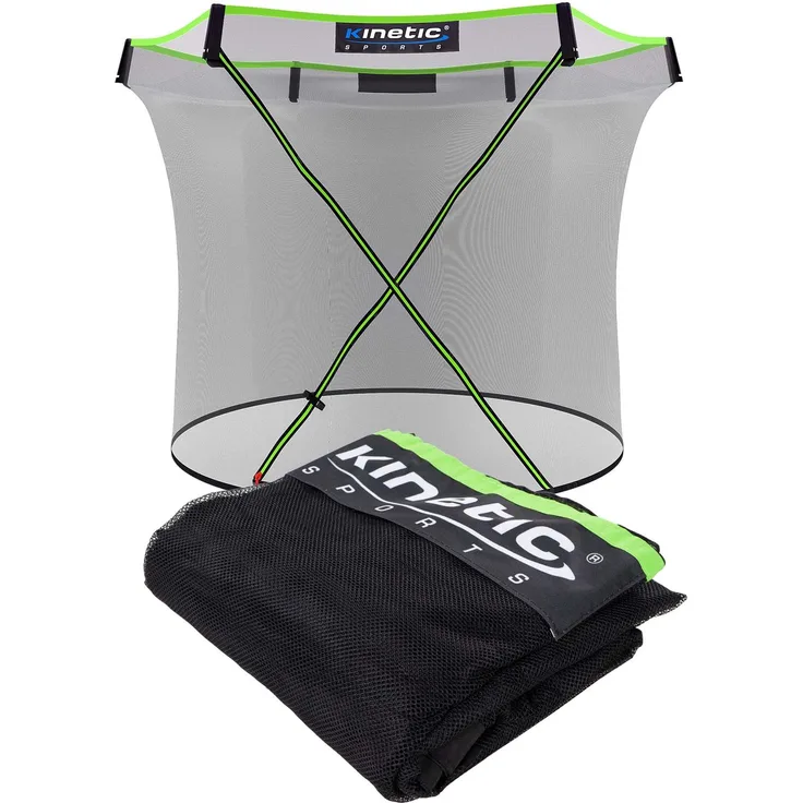 KINETIC SPORTS Trampolin Sicherheitsnetz für ULTIMATE PRO Gartentrampoline - Mit Reißverschluss und Sicherheitsclips, UV beständig, Ersatznetz Fangnetz Schutznetz, für Ø 244 cm Trampolin