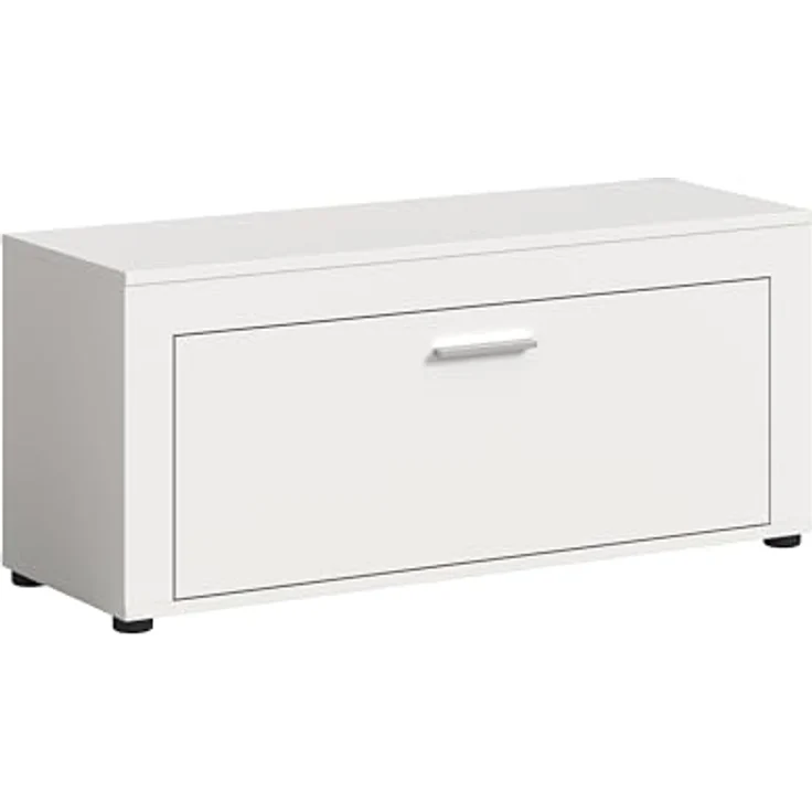 xonox. home Garderobe Jam X8BA9631 Sitzbank Bank in Weiß Nb, ca. 100 x 44 x 35 cm – Bild 2