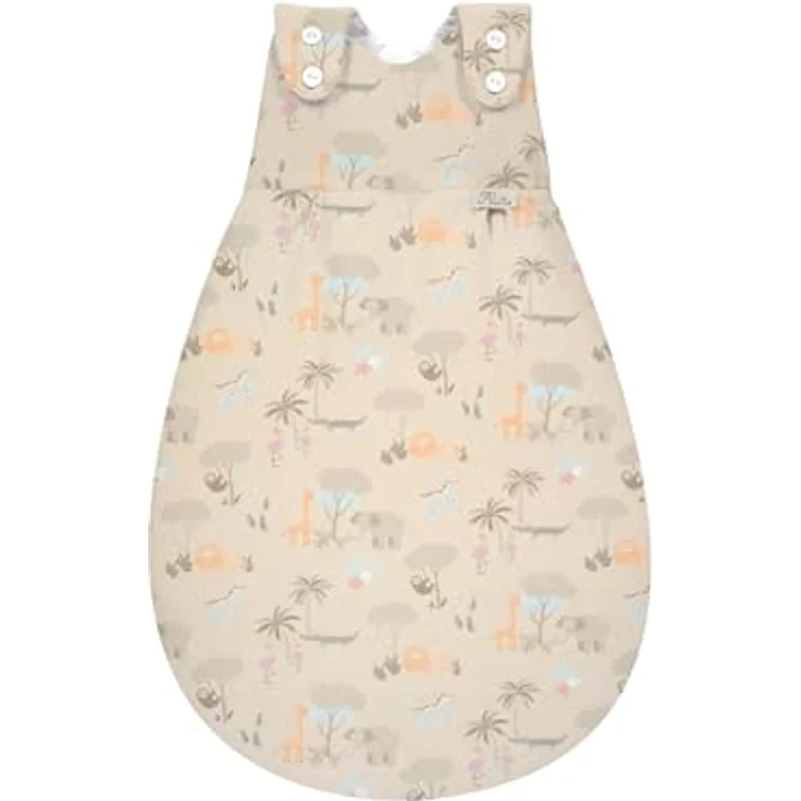 Alvi Baby-Mäxchen Außensack, leicht wattierter Schlafsack im Jungle-Design, Gr. 50/56, Oeko-Tex Standard 100, TOG 2,5 – Bild 1