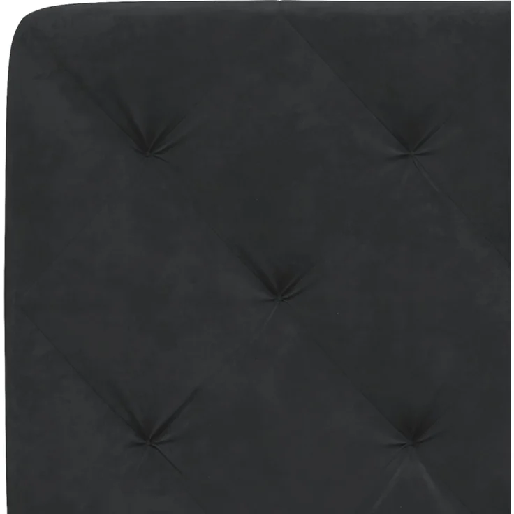 vidaXL Kopfteil-Kissen Schwarz 140 cm Samt – Bild 6