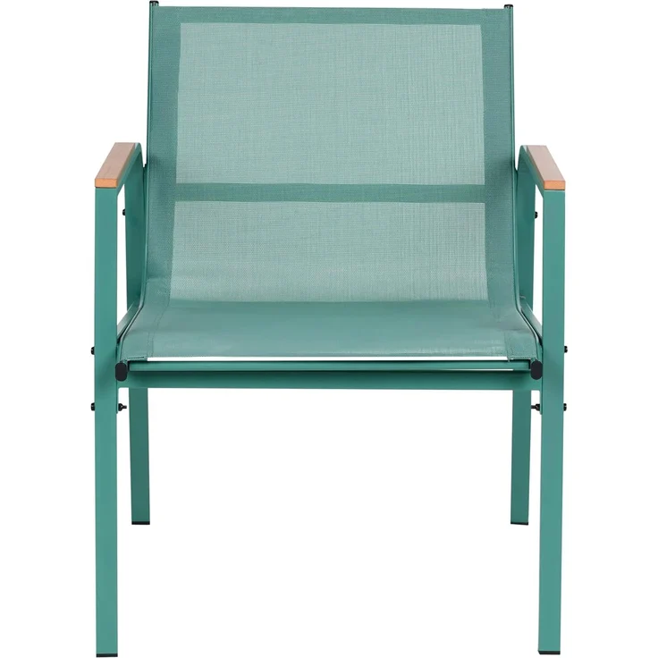 Lounge Set mit Tisch 4-Sitzer LEDRO Metall Grün – Bild 8