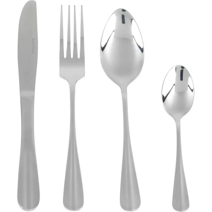 SALTER BW03124 Elegantes 24-teiliges Besteckset Newbury aus Edelstahl mit 15 Jahren , Stück