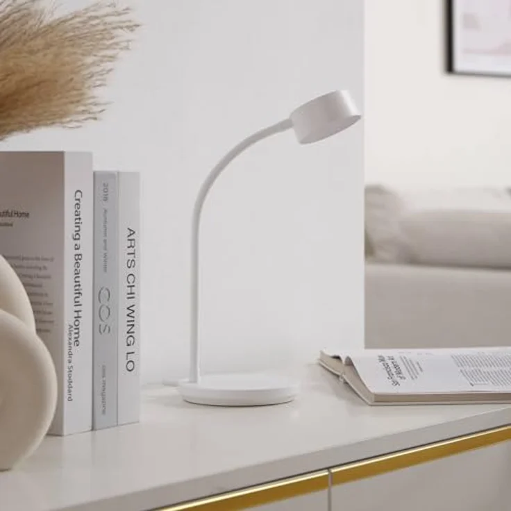 Lindby LED-Tischleuchte Maori, dimmbar, weißes Metall, CCT, mit USB-Kabel – Bild 3