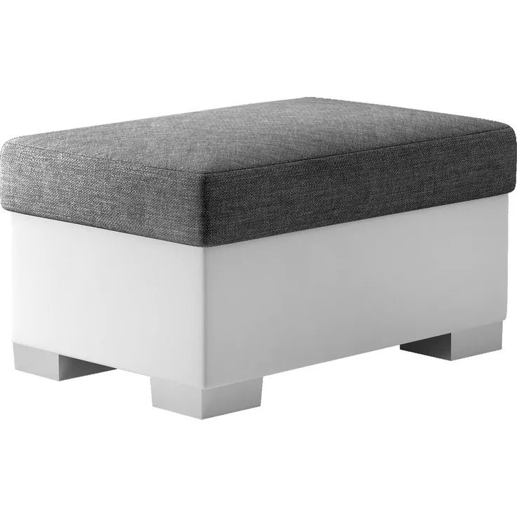 Pouf R4, Fußhocker, Dunkelgrau