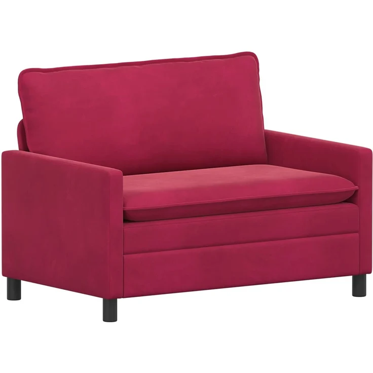 vidaXL Sofa Set 2 pcs Weinrot Samt 3417131 – Bild 4