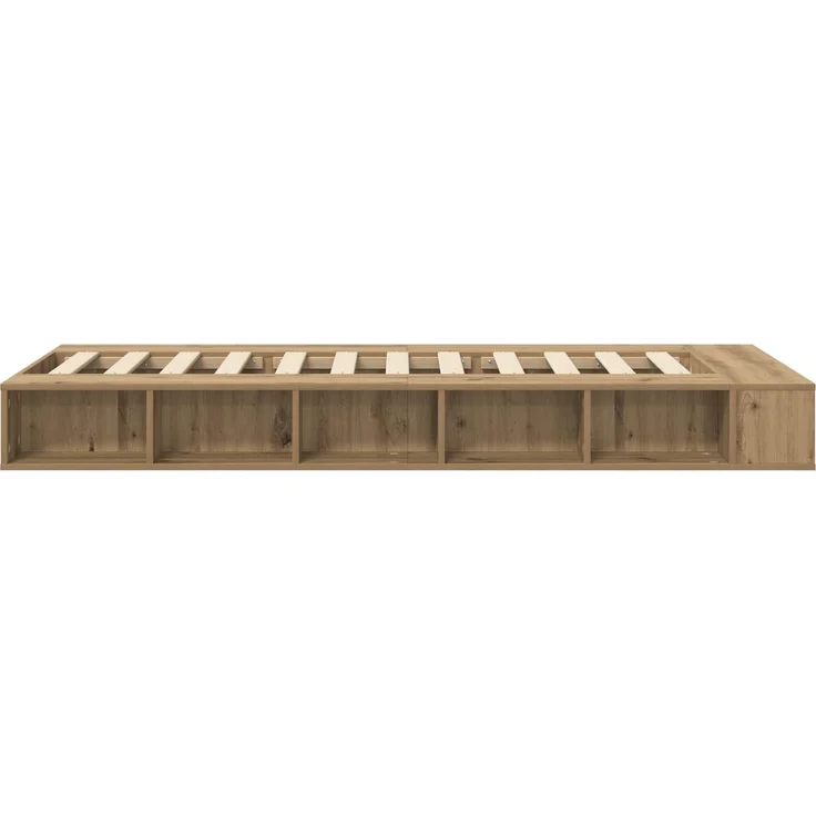 vidaXL Bettgestell mit Stauraum Kunsthandwerk Eiche 80 x 200 cm 3429556 – Bild 5