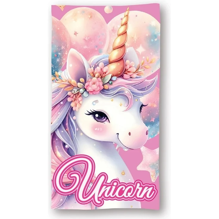 unicorn Strandtuch Strandtuch Frottee Badetuch mit Premium Druck, 70x140 cm – Bild 1
