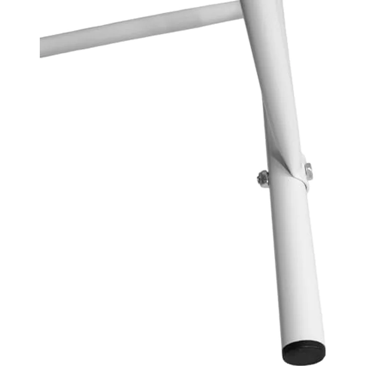 Spetebo Kastenständer 3er Metall Getränkekisten Ständer weiß 116 x 50 cm, Set 10-tlg, für 3 Getränkekisten oder Universalboxen in ca. 45 cm x 35 cm x 27 cm – Bild 5