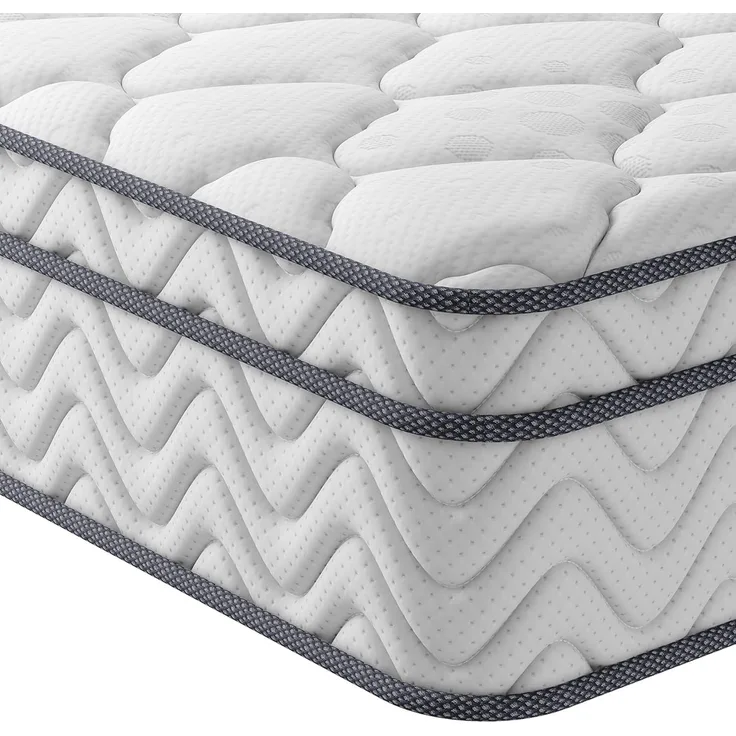 Matratze 140x200 7-Zonen Federkernmatratze Vesgantti Taschenfederkernmatratze Mittelfeste Orthopädischem Tonnentaschenfederkernmatratze (H3, Box-top 26cm)