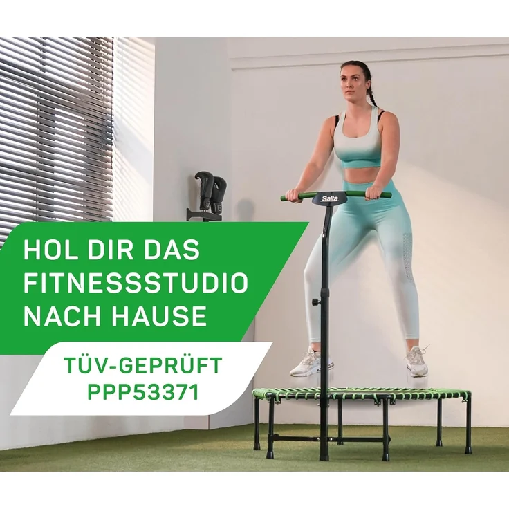 Salta Trampoline Unisex Jugend Fitness Trampoline - Inklusive Griffstange - 128cm – Bild 3