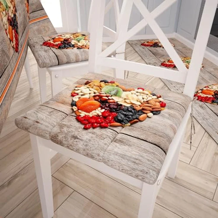 PETTI Artigiani Italiani - Teppich für Küche, rutschfest, Waschbar, Läufer für Küche, Küchenläufer, 52x340 cm, Design Trockenfrüchte, 100% Made in Italy – Bild 4