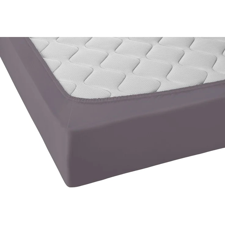 biberna Jersey-Elastic-Spannbetttuch 0077866, silbergrau, 1x 120x200 cm - 130x220 cm – Bild 2