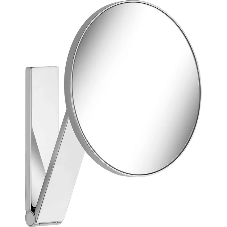 Keuco Kosmetikspiegel iLook_move (Wandmontage, modern), mit Schwenkarm und Drehgelenk, 5-facher Vergrößerung, 20x20cm, chrom – Bild 1
