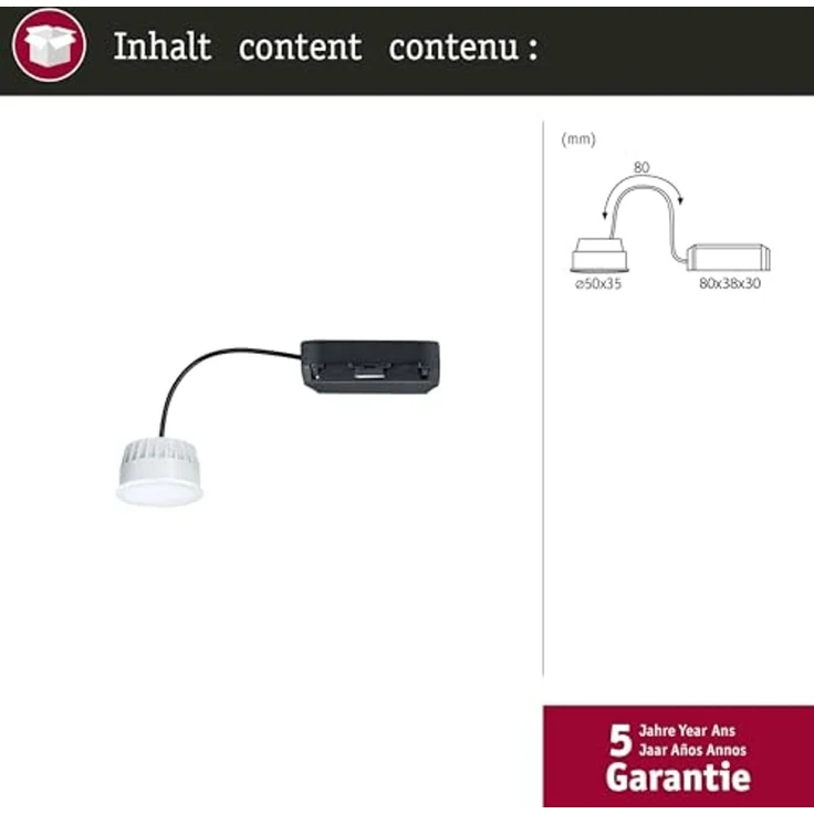 Paulmann 92452 LED Coin Zigbee RGBW 500lm 2200-6500K Satin dimmbar – Bild 4