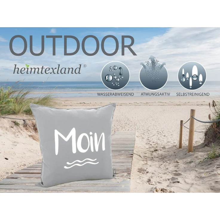 heimtexland Dekokissen Outdoorkissen Garten Deko Outdoor Kissen Maritim, schmutz- und wasserabweisend – Bild 1
