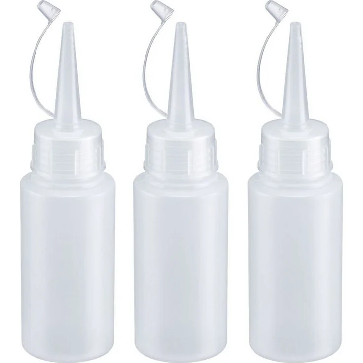 Thiru Aufbewahrungssystem 3er Set Quetschflaschen, BPA-frei und mit Verschlusskappe, (3-tlg) – Bild 5