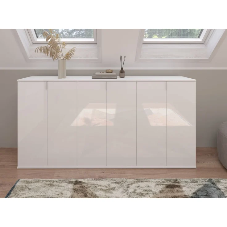 Kommode SystemX in weiß Hochglanz 30 x 99 cm – Bild 6