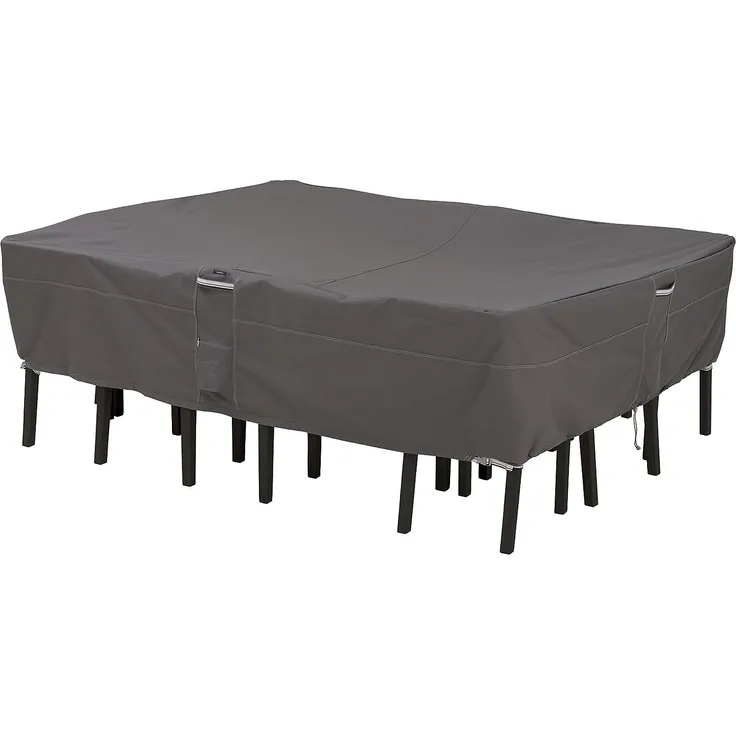 Classic Accessories Ravenna Hochwertige Möbelabdeckung für rechteckige-ovale Garten-Essgruppe M