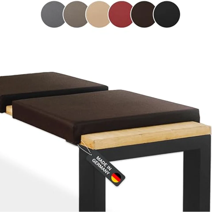 Lycce Bankauflage Bankkissen Klemmkissen Sitzkissen mit 2 Leisten, 40cm Klemmtiefe, (1 St), verrutscht nicht, mit Klemmfunktion, versch. Farben – Bild 2