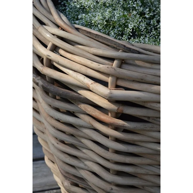 Pflanzenkorb Palau aus Naturrattan, klassisch, natur, mit Innentopf und Ablauflöchern, Ø 83 cm – Bild 6