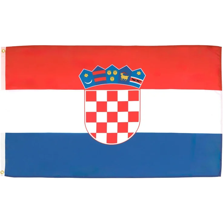 AZ FLAG - Flagge Kroatien - 90x60 cm - Kroatische Fahne 100% Polyester mit Messing-Ösen - 50g