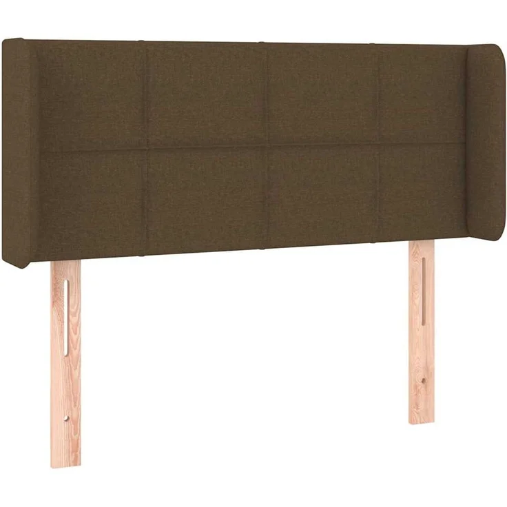 vidaXL Kopfteil mit Ohren Dunkelbraun 83x16x78/88 cm Stoff Braun (Art-Nr 3118745) – Bild 2
