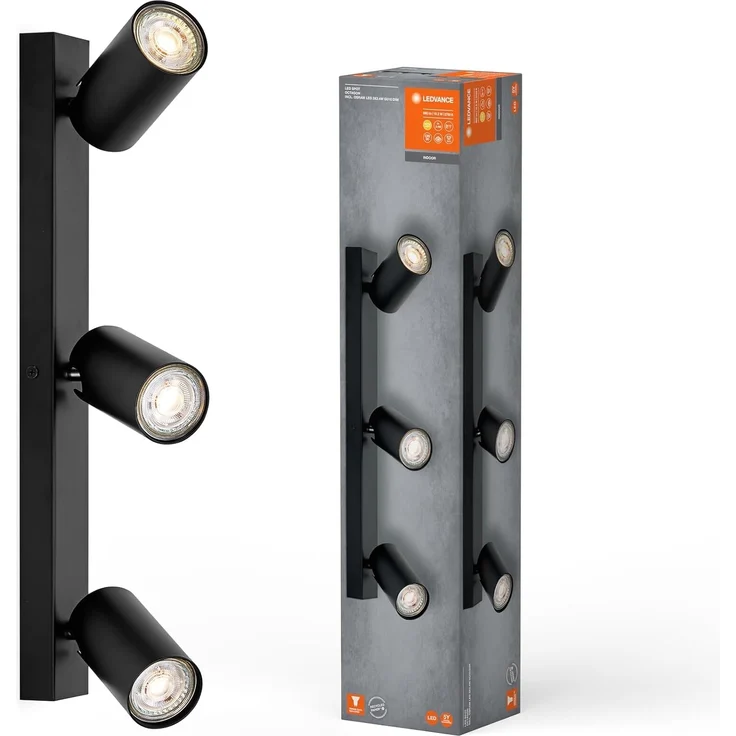 LEDVANCE LED-Spot Octagon GU10 Schwarz 3x3,4W 927 DIM – Bild 1