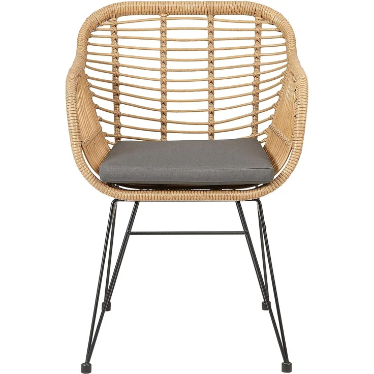 IDIMEX Esszimmerstuhl PARAMO, Esszimmerstuhl Gartenstuhl Küchenstuhl Korbstuhl Polyrattan mit Sitzki – Bild 4