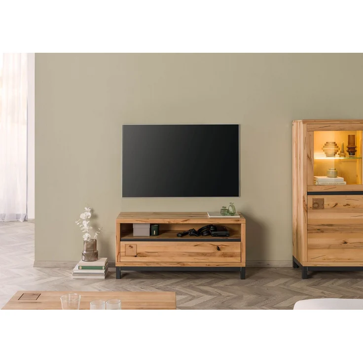 TV-Board Kernbuche 120 x 40 x 56 natur geölt VILLANDERS #112 – Bild 9