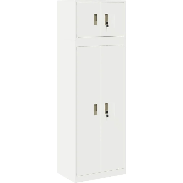 vidaXL Aufbewahrungsschrank 2 stk. 60 x 40 x 180 cm Stahl Abschließbar 3438704 – Bild 2