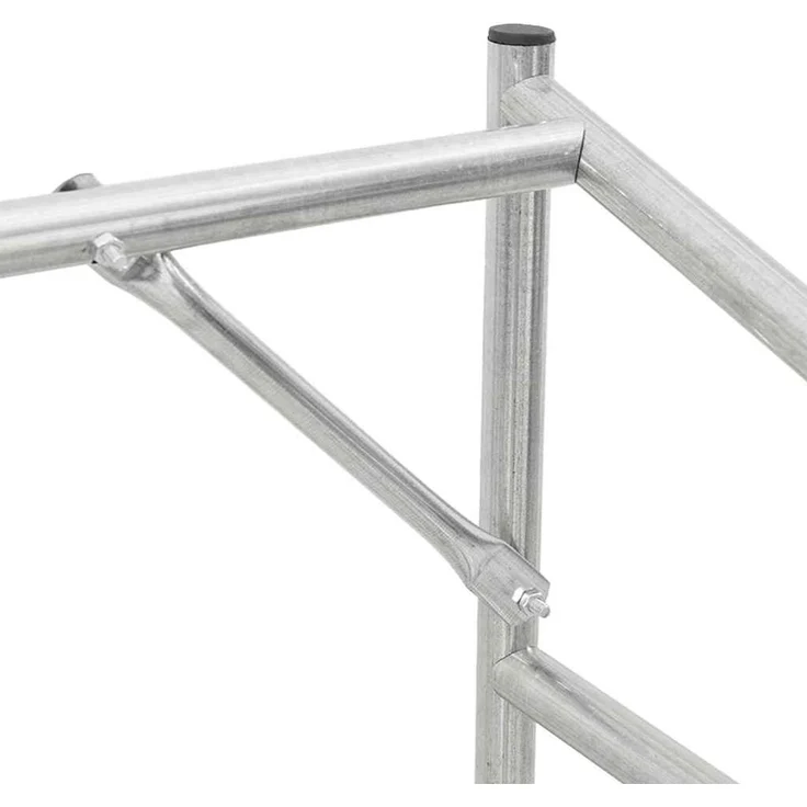 vidaXL Brennholzregal mit Regenschutz 100x60x200 cm Verzinkter Stahl 4104949 – Bild 9