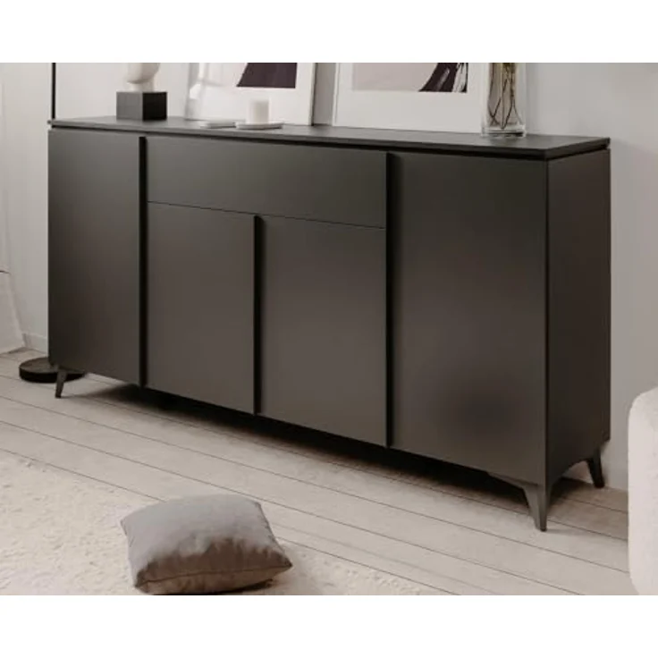 Sideboard Visby in grau und Schiefer 177 x 92 cm – Bild 3
