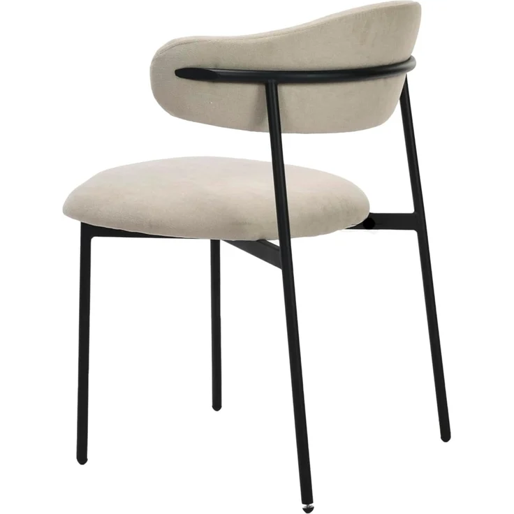 byLIVING Esszimmerstuhl Jersey (2er-Set) (Set), Gestell Metall schwarz, Küchenstuhl, Webstoffbezug, diverse Farben – Bild 8