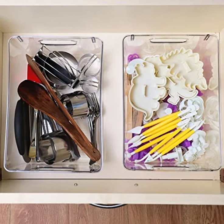 Kurtzy Frischhaltedose Kurtzy 2er Pack Kühlschrank Organizer für Küche & Schränke -, Kunststoff, (2-tlg) – Bild 6