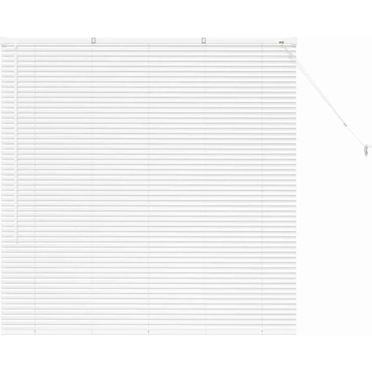 vidaXL Balkenjalousien Weiß 130 x 130 cm Aluminium 42005978 – Bild 2