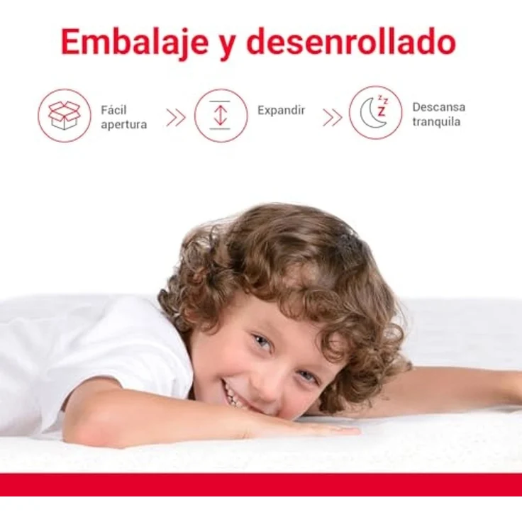 PIKOLIN - Matratze 90x200 cm für Ausziehbett, Kinderbett, Etagenbett, Jugendmatratze, HR-Schaum, extra Komfort, waschbarer Bezug, hohe Atmungsaktivität – Bild 7