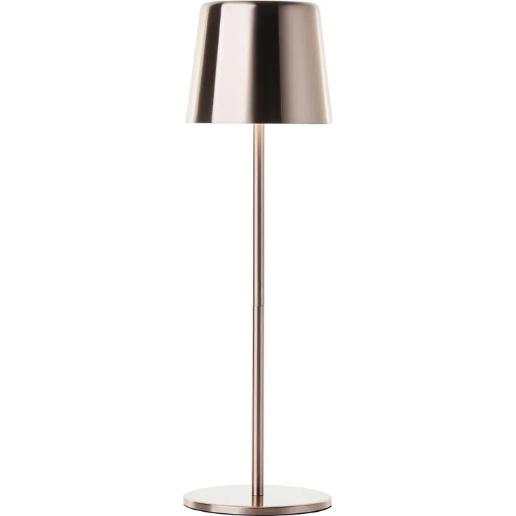 Brilliant Xaana LED Tischlampe - Helles Kupfer, Höhenverstellbares Produkt, touch dimmer stufenlos, IP44 spritzwassergeschützt, 37 cm hoch, USB aufladbar, für den Innen- und Außenbereich