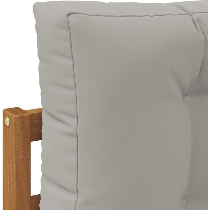 vidaXL Outdoor-Sofagarnitur 3 stk. 3-Sitzer Natur und Hellgrau 3367134 – Bild 4