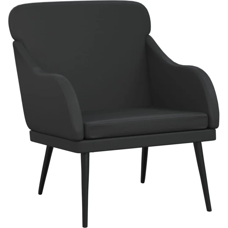 Sessel wohnzimmer, Relaxsessel, Fernsehsessel Schwarz 63x76x80 cm Kunstleder – Bild 2