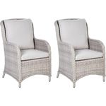 Gartensessel 2er Set CASCAIS Taupe
