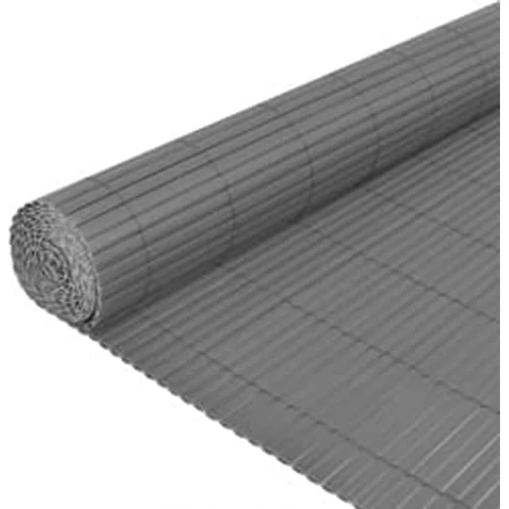 Gartenzaun Doppelseitig 110x500 cm Grau 317165 – Bild 5