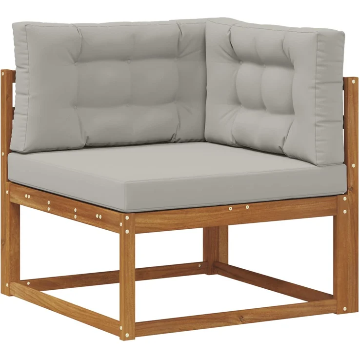 vidaXL Outdoor-Sofagarnitur 8 stk. 7-Sitzer Natur und Hellgrau 3367724 – Bild 4